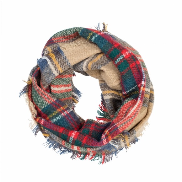 Brand new plaid infinity scarf - Picture 1 of 1